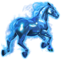 cavalo divino hipergigante azul