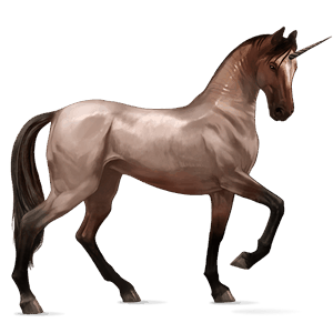 unicórnio de passeio cavalo don russo castanho