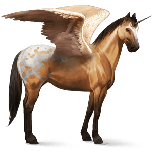 unicórnio de passeio alado cavalo islandês lazão