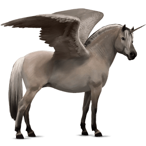 pónei unicórnio alado  haflinger lazão crinalvo 