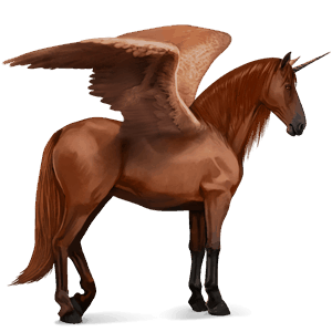 unicórnio de passeio alado akhal-teke lazão