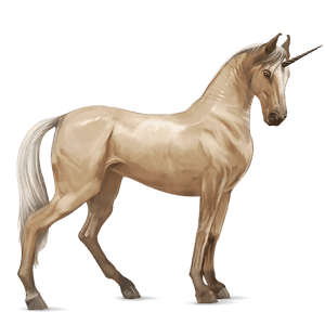 unicórnio de passeio tobiano castanho