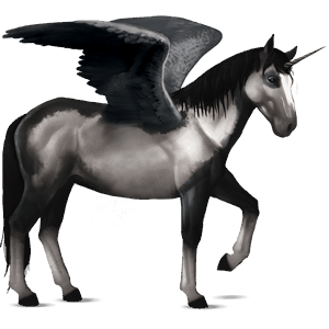 unicórnio de passeio alado tennessee walker ruço