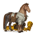 cavalo de trabalho cavalo de ban'ei ruão