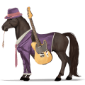 cavalo de passeio puro sangue lusitano castanho