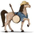 cavalo de passeio puro sangue lusitano ruço