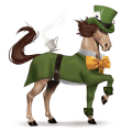 cavalo de passeio lipizzano castanho escuro