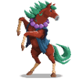 cavalo divino arte pixelizada