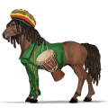 cavalo de passeio puro sangue lusitano castanho escuro