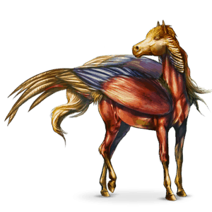 cavalo errante dos pássaros mosca